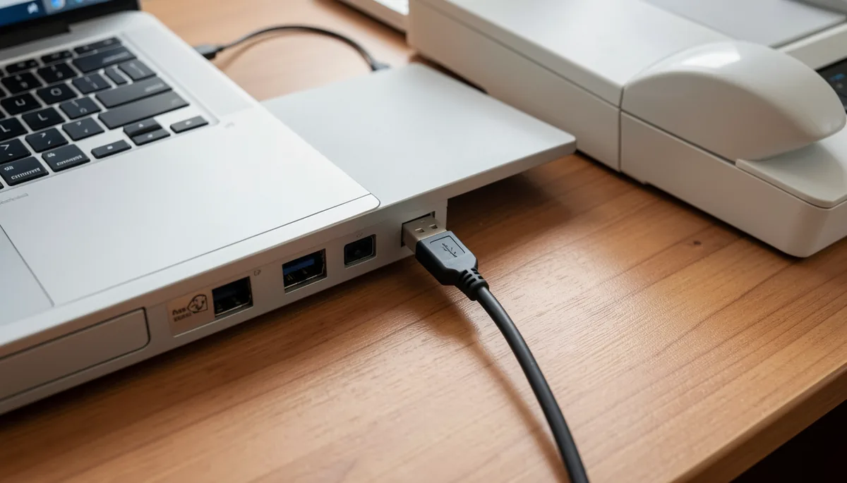Способ 1: Подключение через USB-кабель (локальный принтер)