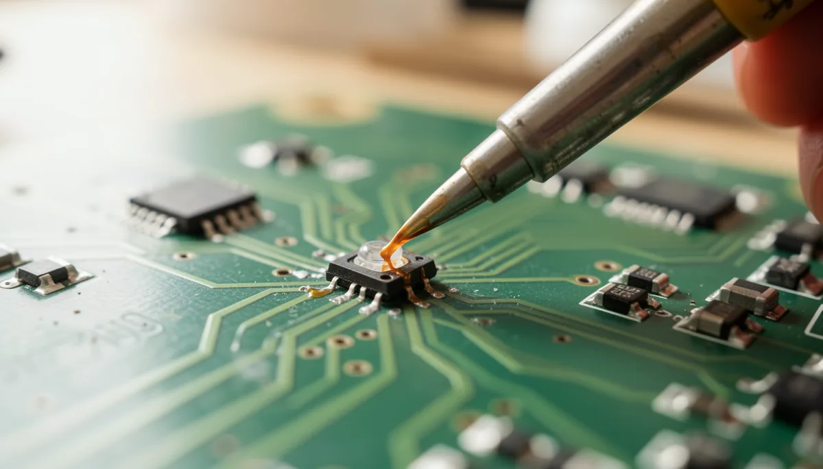 Пошаговая техника пайки SMD-диода