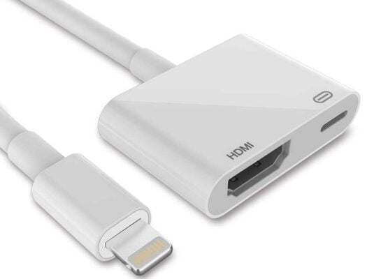 Подключение iPhone к телевизору Samsung с помощью разъема AV Lightning-HDMI